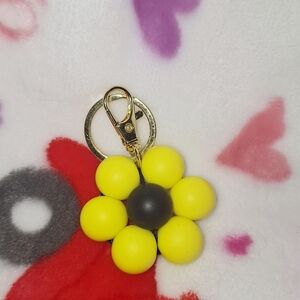 Yellow Flower Keychain